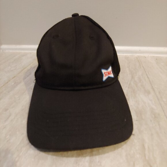 Sonic Fast Food Restaurant This Is How We Sonic Black Mesh Adjustable Hat Cap - Picture 1 of 6